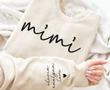 Personalized Sweatshirt with Kids Names