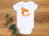 BRAAAP! Dirtbike Baby Bodysuit