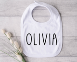 Personalized Name Baby Bib