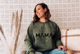 Distressed MAMA Stacked Crewneck Sweatshirt
