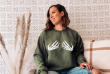 Skeleton Hands Crewneck Sweatshirt
