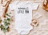 Mommy's Little Man Baby Bodysuit