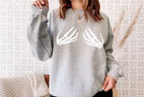 Skeleton Hands Crewneck Sweatshirt
