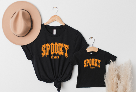 Spooky Season Matching Mom and Baby Shirts