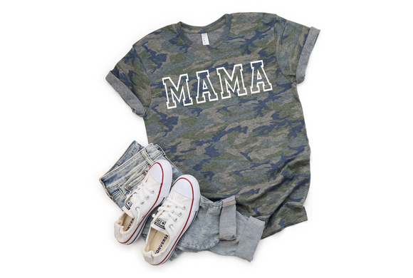Mama Outline Camo Shirt