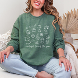 Minimalist Christmas Doodles Sweatshirt