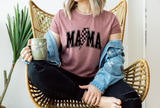 Mama Checkered Lightning Bolt Shirt
