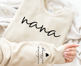 Personalized Sweatshirt with Kids Names
