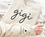 Personalized Sweatshirt with Kids Names