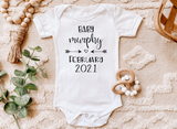 Personalized Baby Announcement Infant Bodysuit