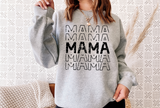 Distressed MAMA Stacked Crewneck Sweatshirt