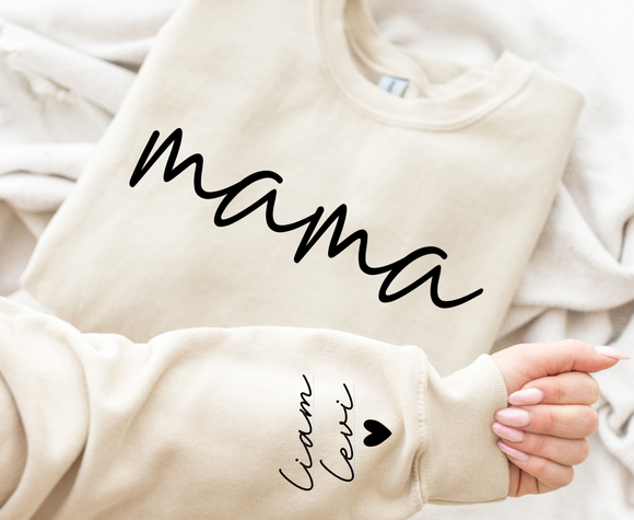 Personalized Mama Sweatshirt with Kids Names